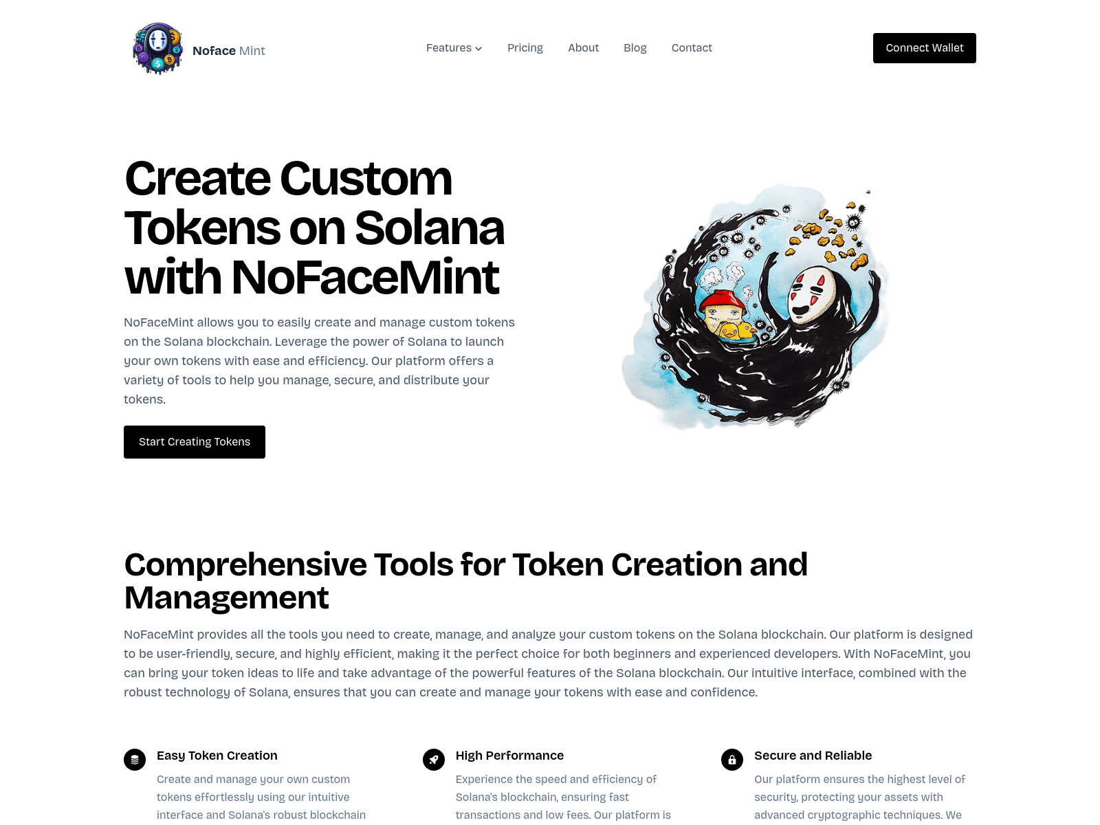 Screenshot of nofacemint.com