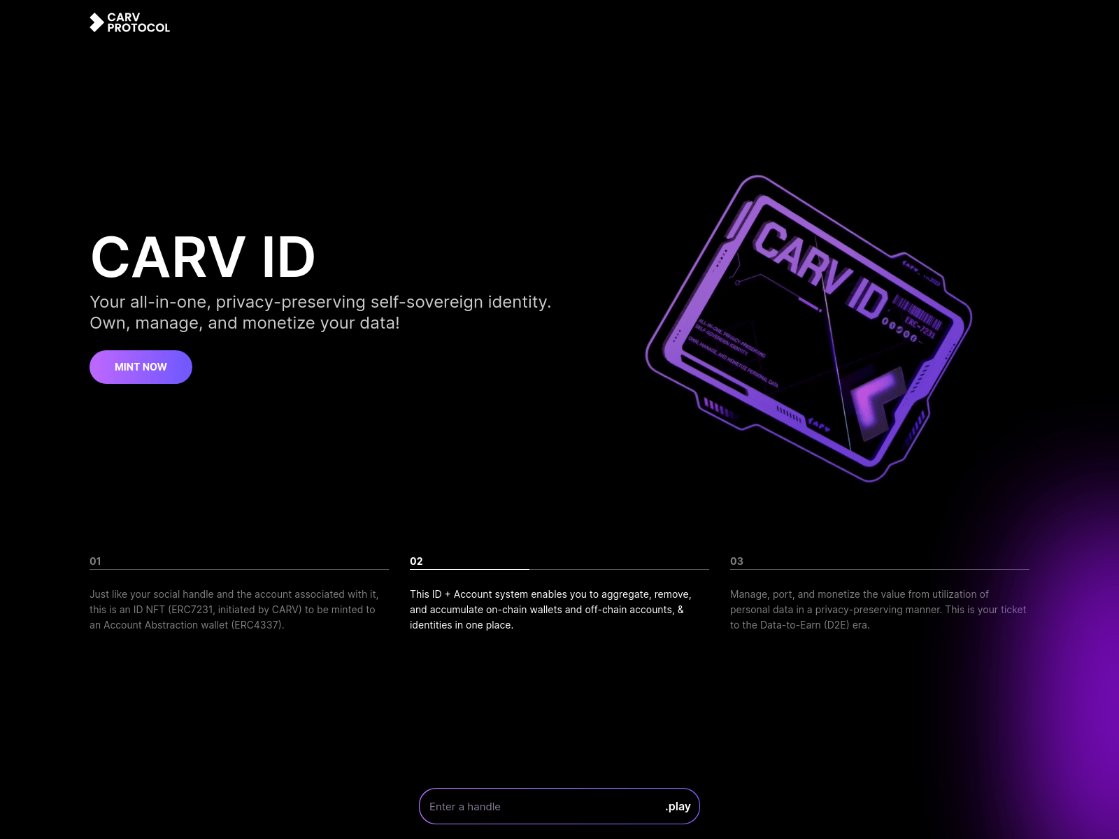 Screenshot of app.carvs-webs.com
