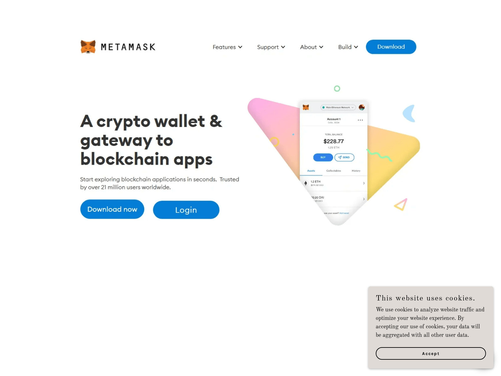 Screenshot of met-mask-usa-wallet.godaddysites.com