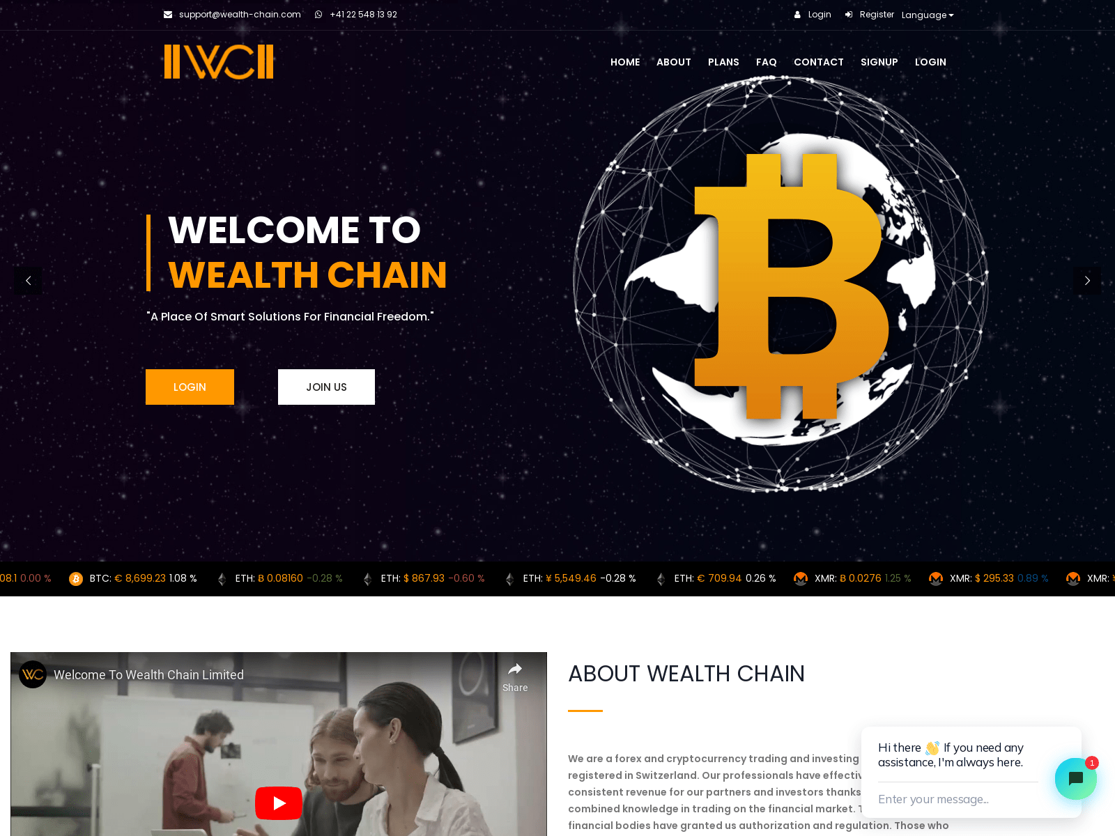 Screenshot of wealth-chain.com