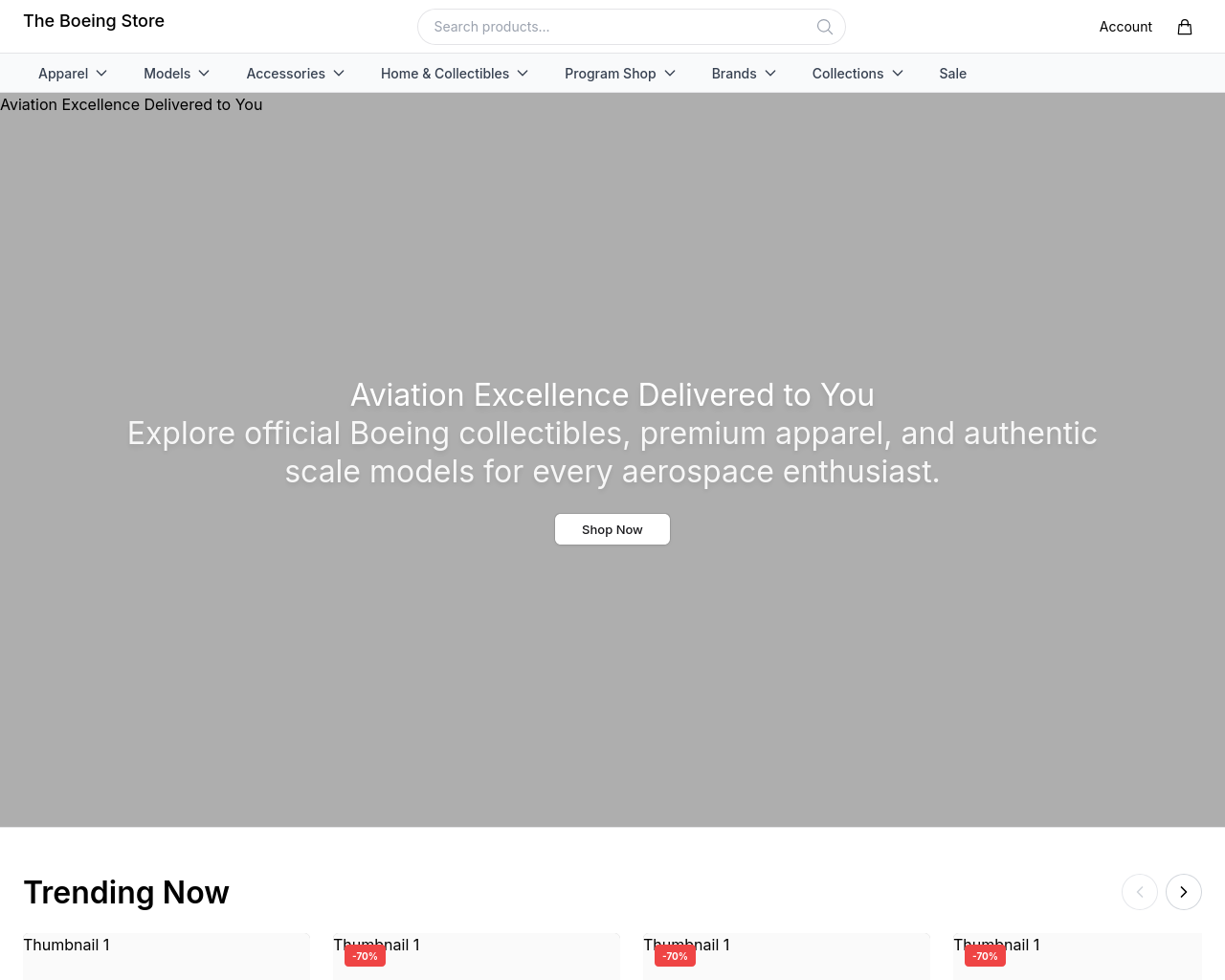 Screenshot of boeingstorestyle.shop