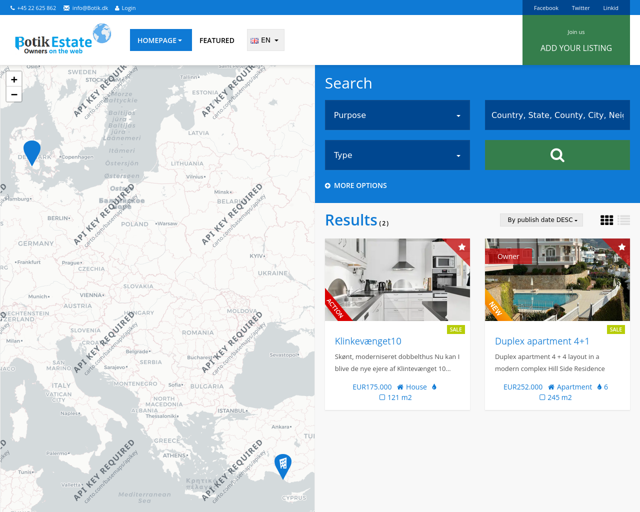 Screenshot of botik.dk