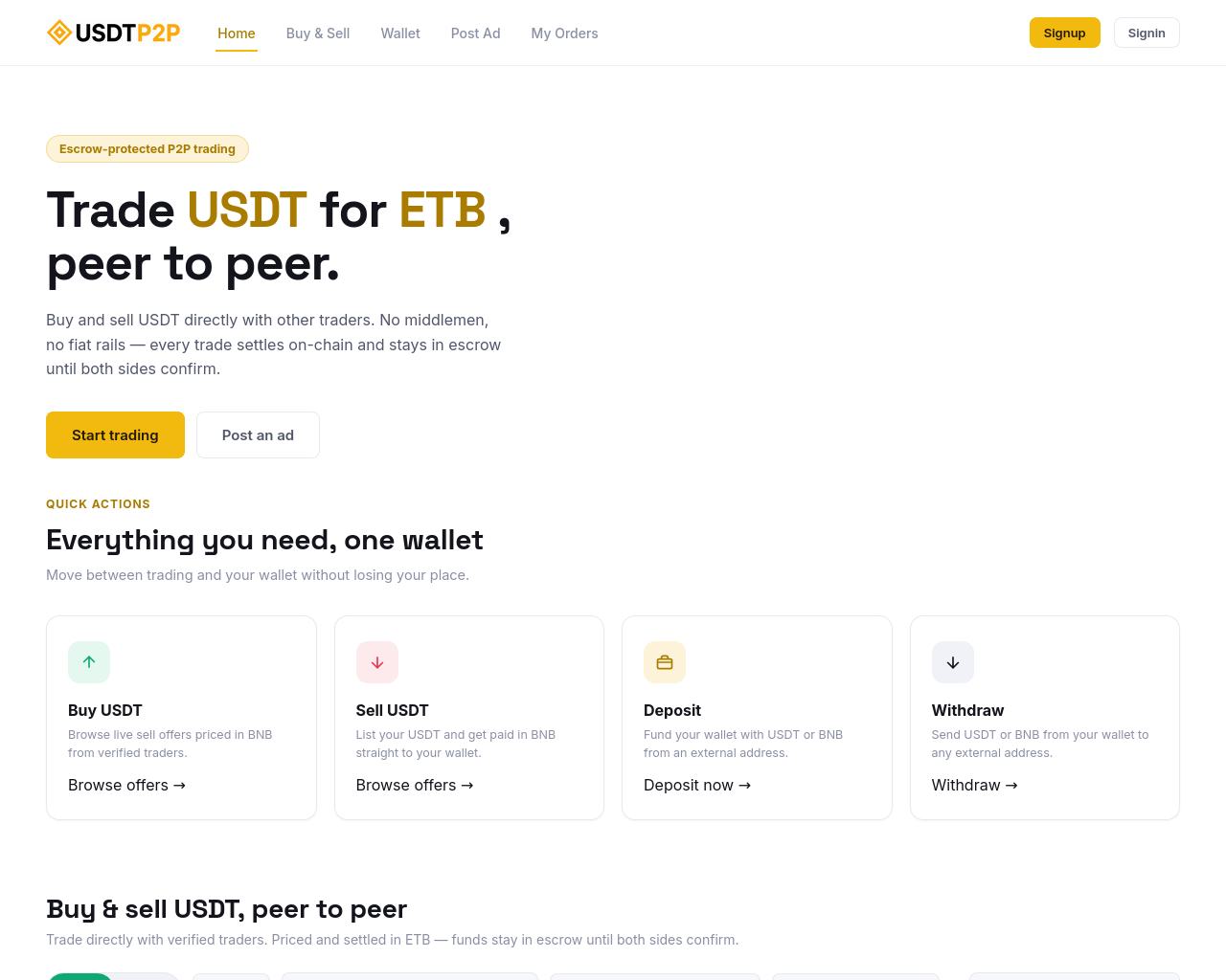 Снимок экрана usdtp2p.org