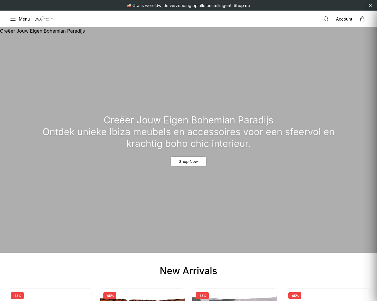 Screenshot of bohemly.shop