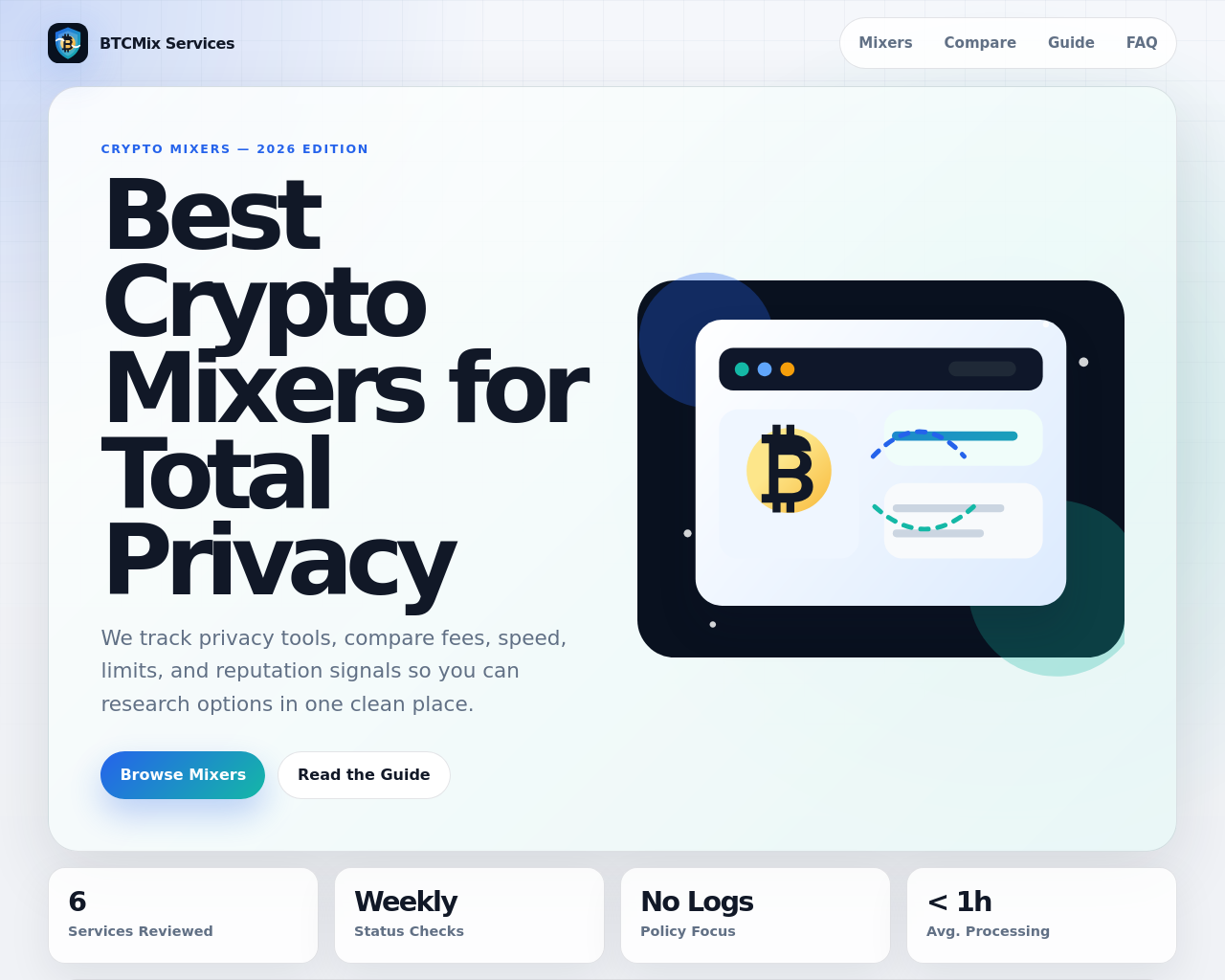 Screenshot di btcmix.services