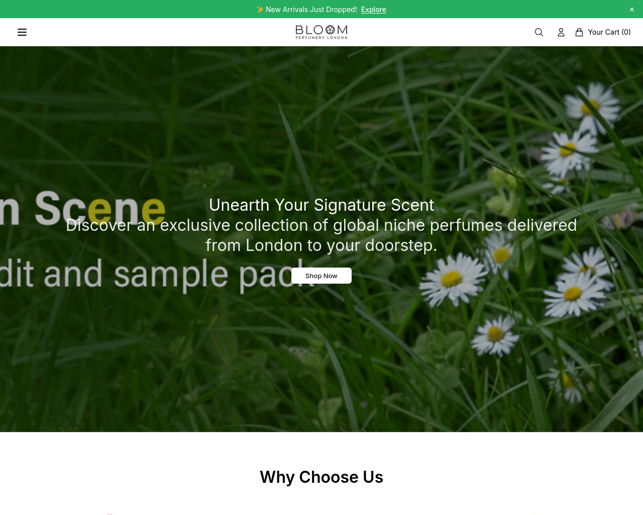 Screenshot of bloomperfumelondon.shop
