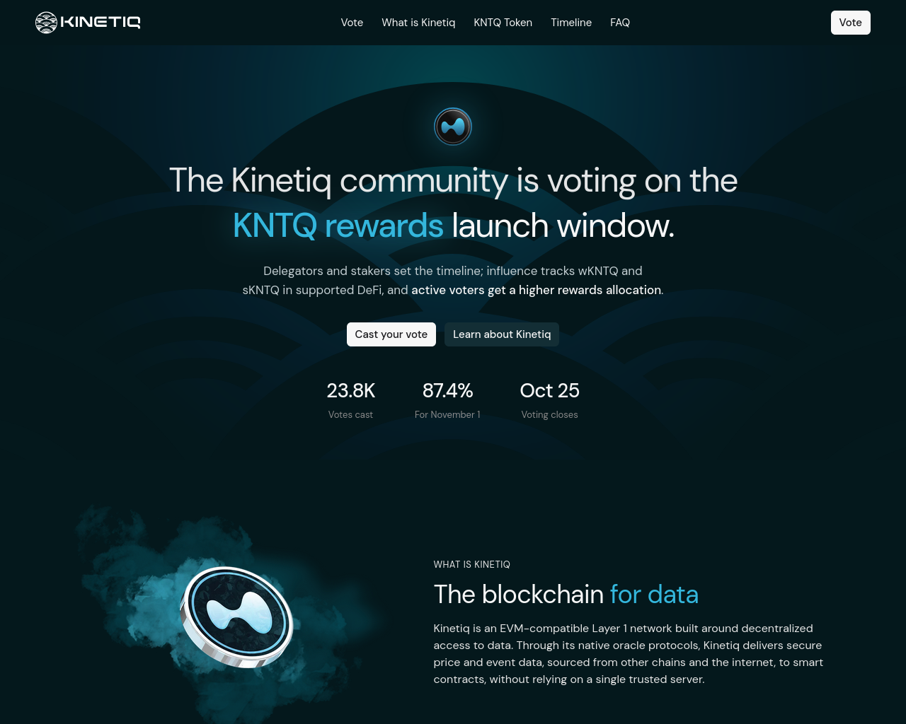 Screenshot of reward-kinetiqfnd.xyz