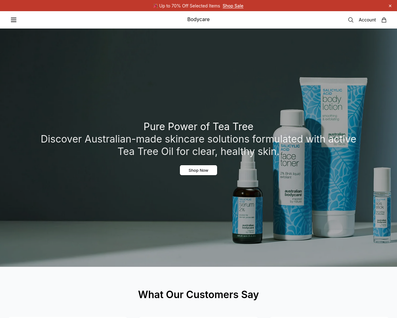 Screenshot of bodycarehaus.shop