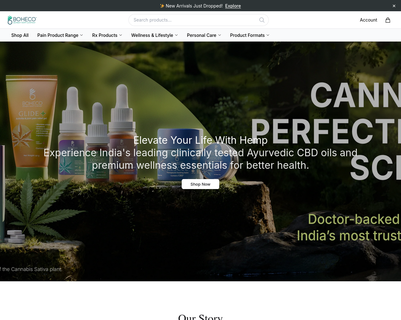 Screenshot of bocogreen.shop