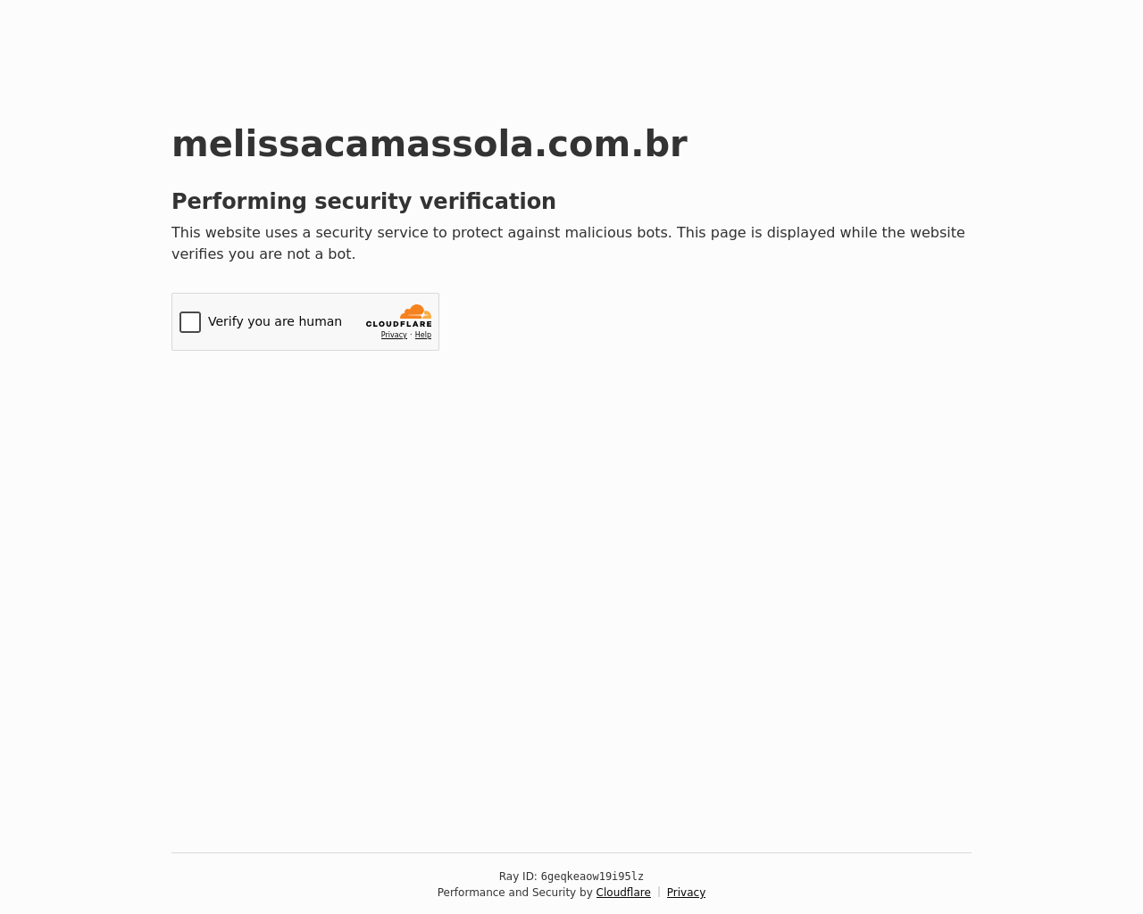 Screenshot of melissacamassola.com.br