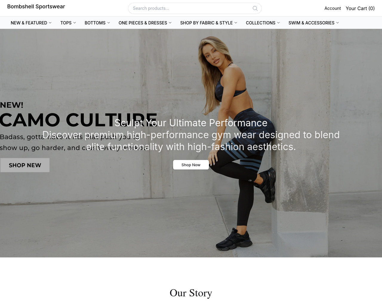 Screenshot of bombshellstyledirect.shop
