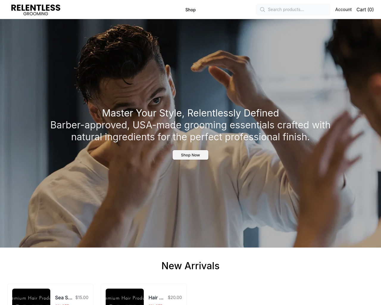 Screenshot of boldbeard.shop