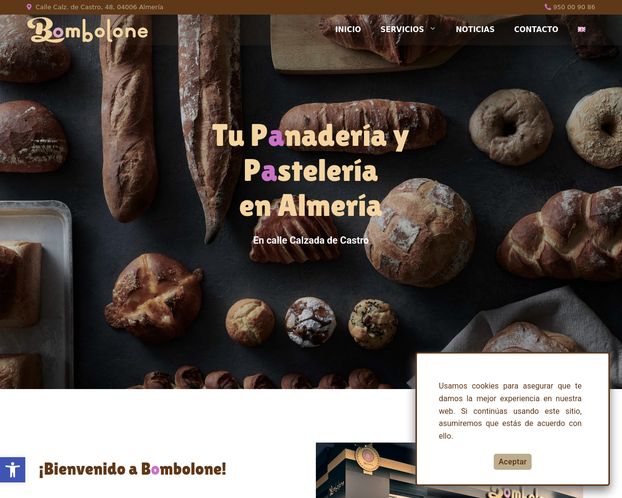 Screenshot of bombolone.es