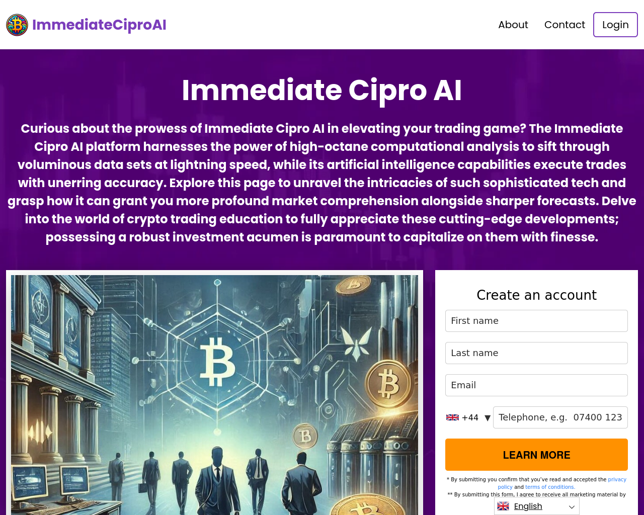 Screenshot von bitcoinoracleai.app