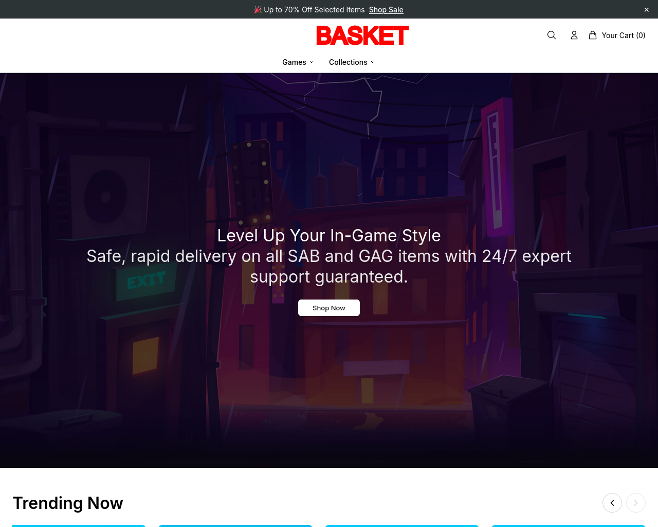 Снимок экрана bloxbasketselect.shop