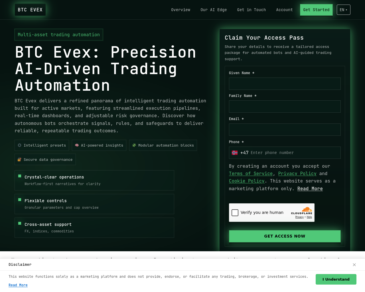 لقطة شاشة لـ btcevexsystem.com