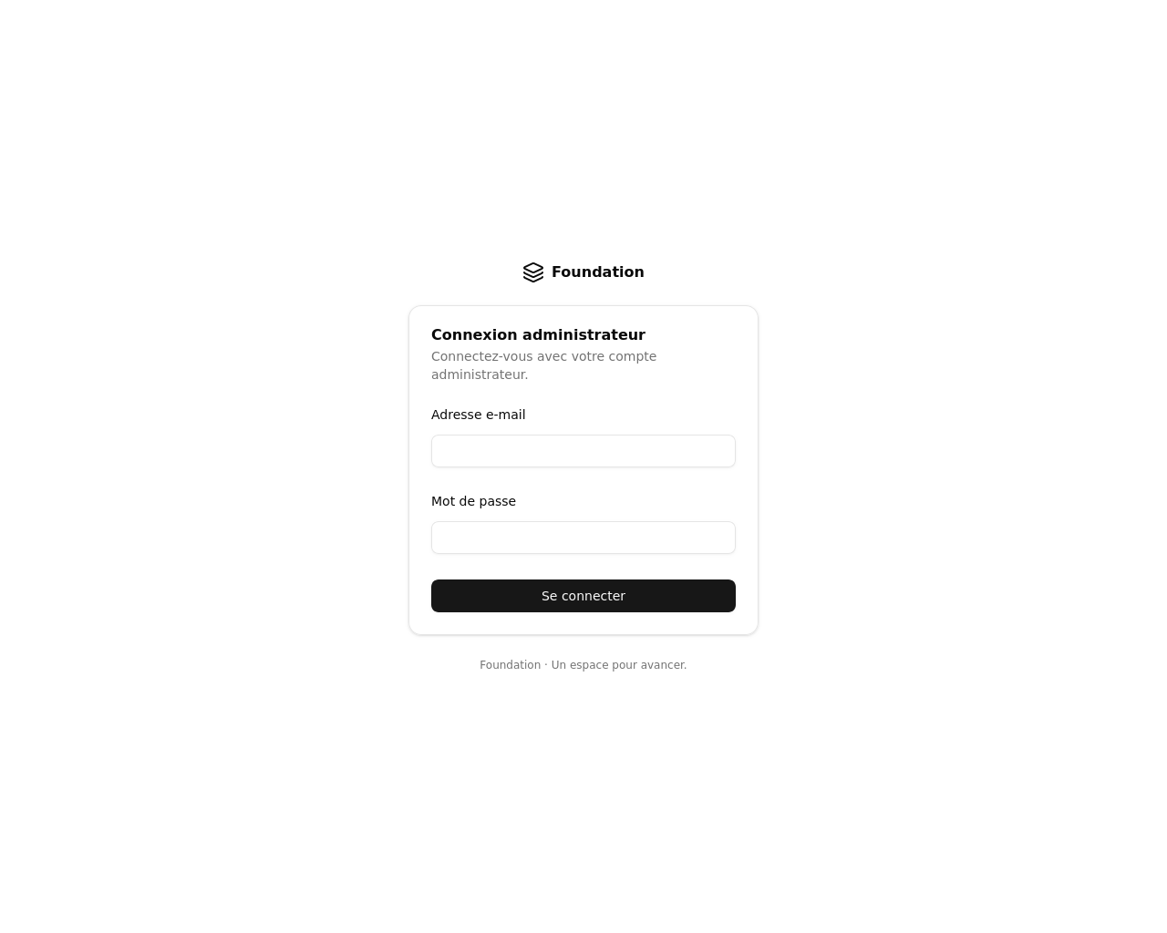 Screenshot of admin.foundation.byrds.dev