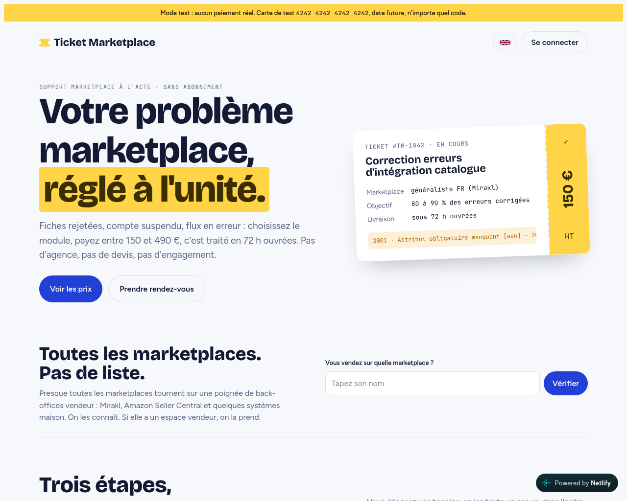 Tangkapan layar ticketmarketplace.fr