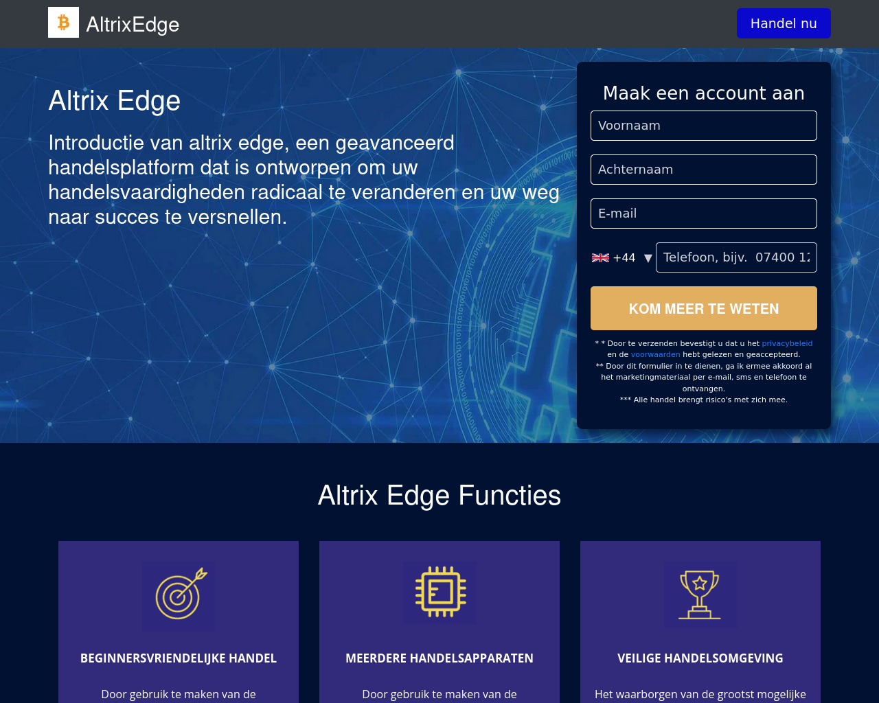 Screenshot of altrixedge.nl