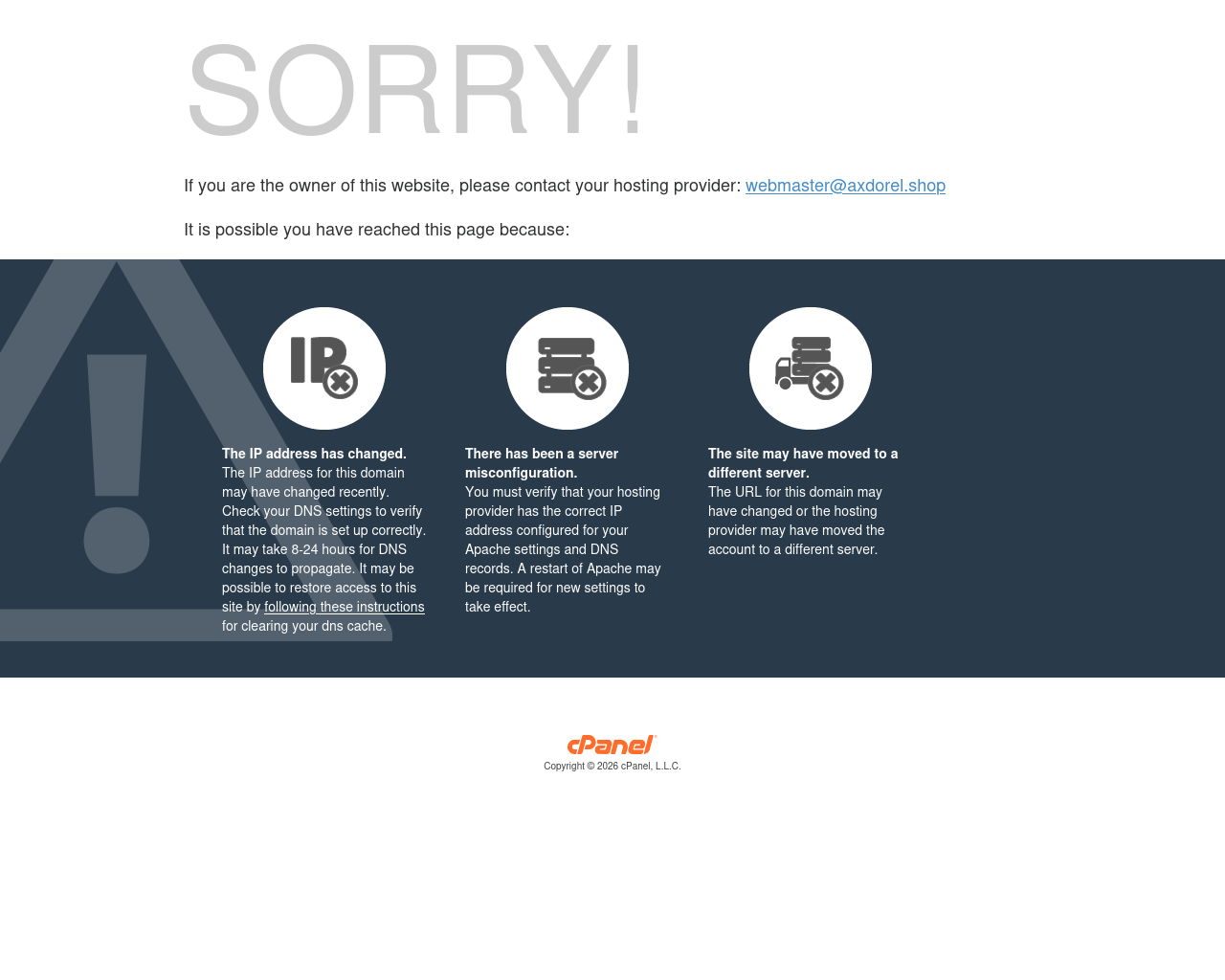 Screenshot of axdorel.shop