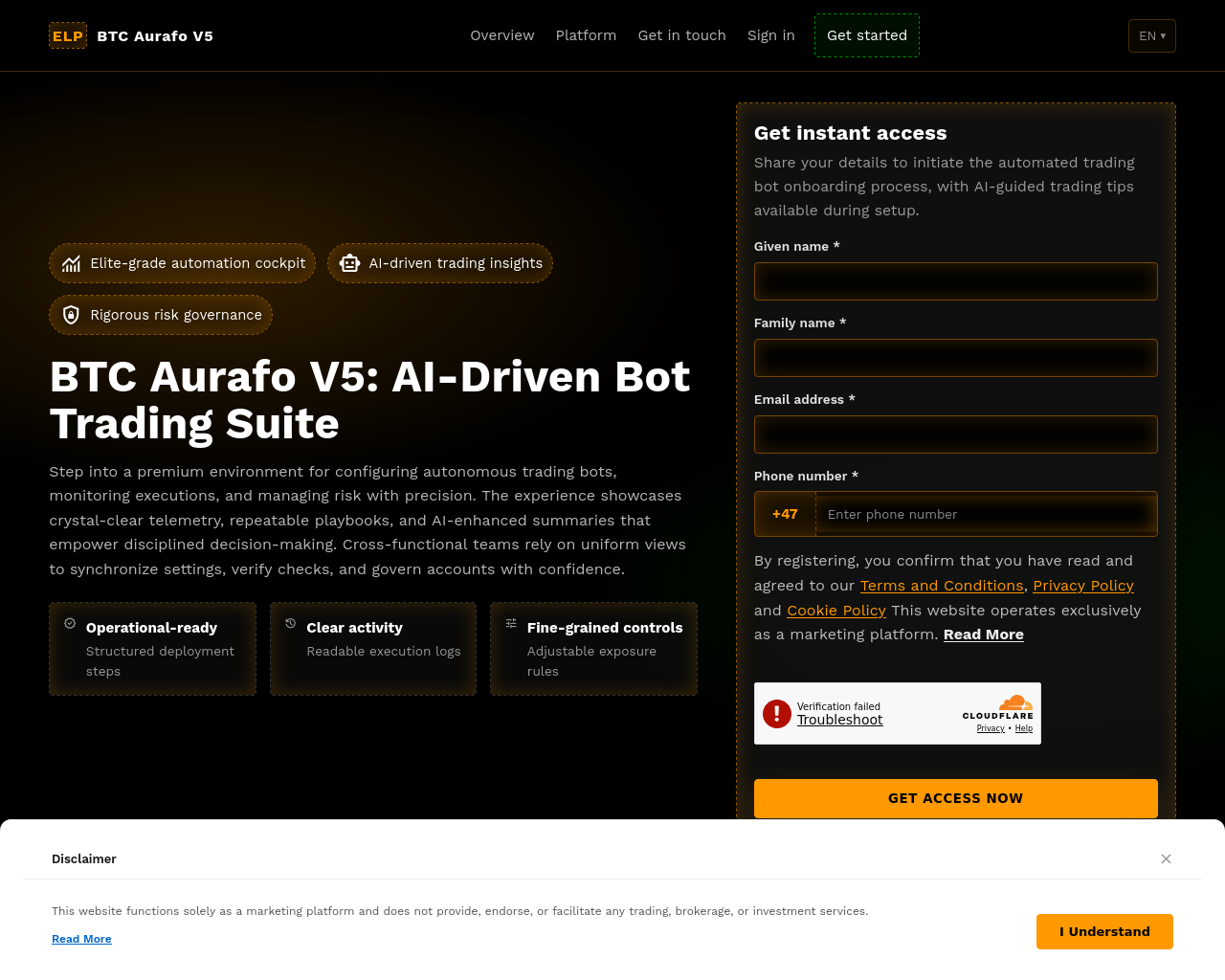 Screenshot of btcaurafov5.digital
