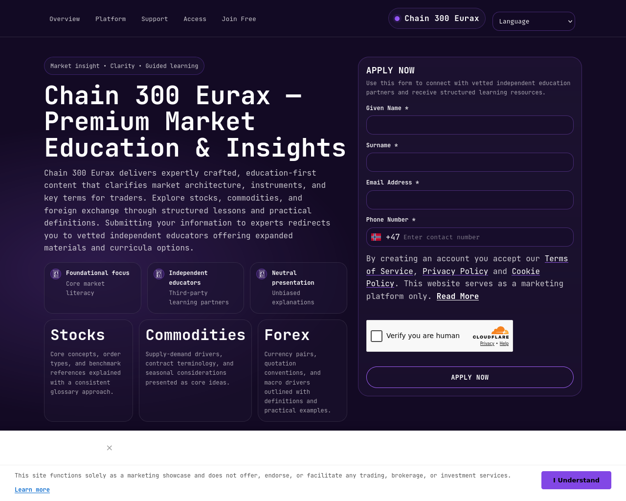 Screenshot von chain300eurax.digital