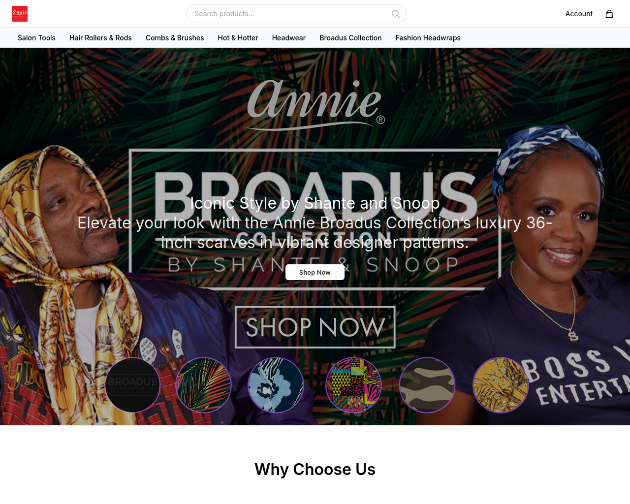 Screenshot of annieinternationalhq.shop