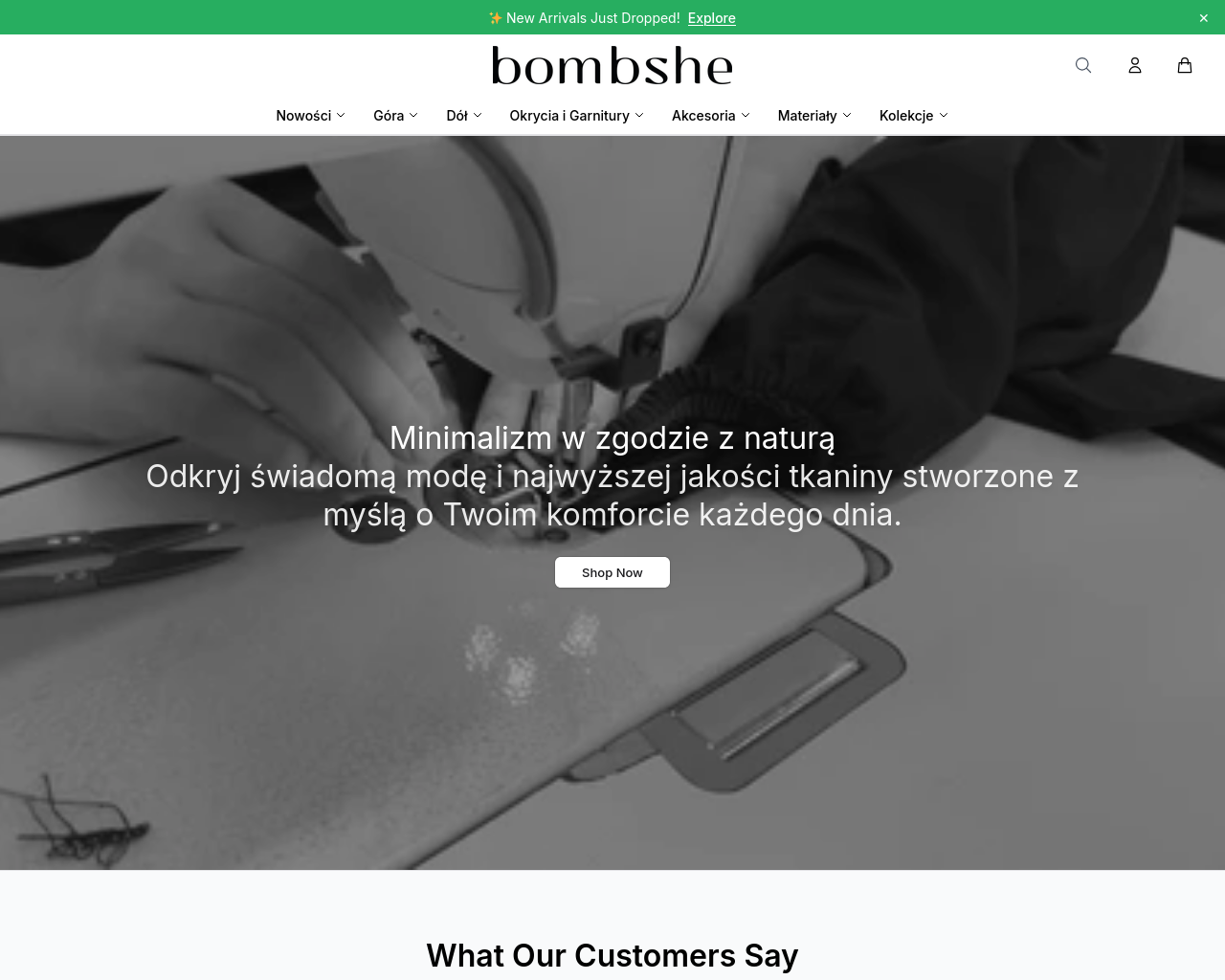 Screenshot of bombshestudio.shop