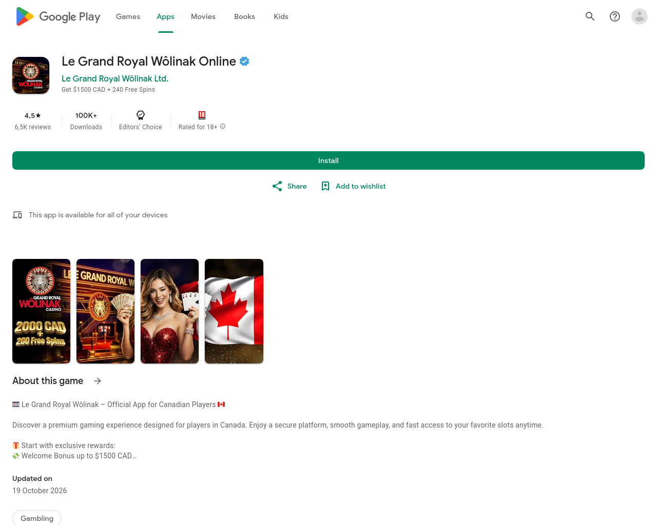 Screenshot of lets-play-wolinak.site