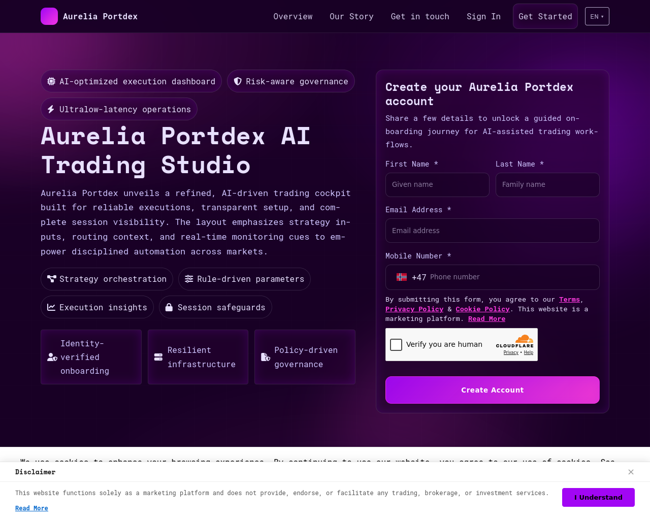 Screenshot of aureliaportdex-tech.com