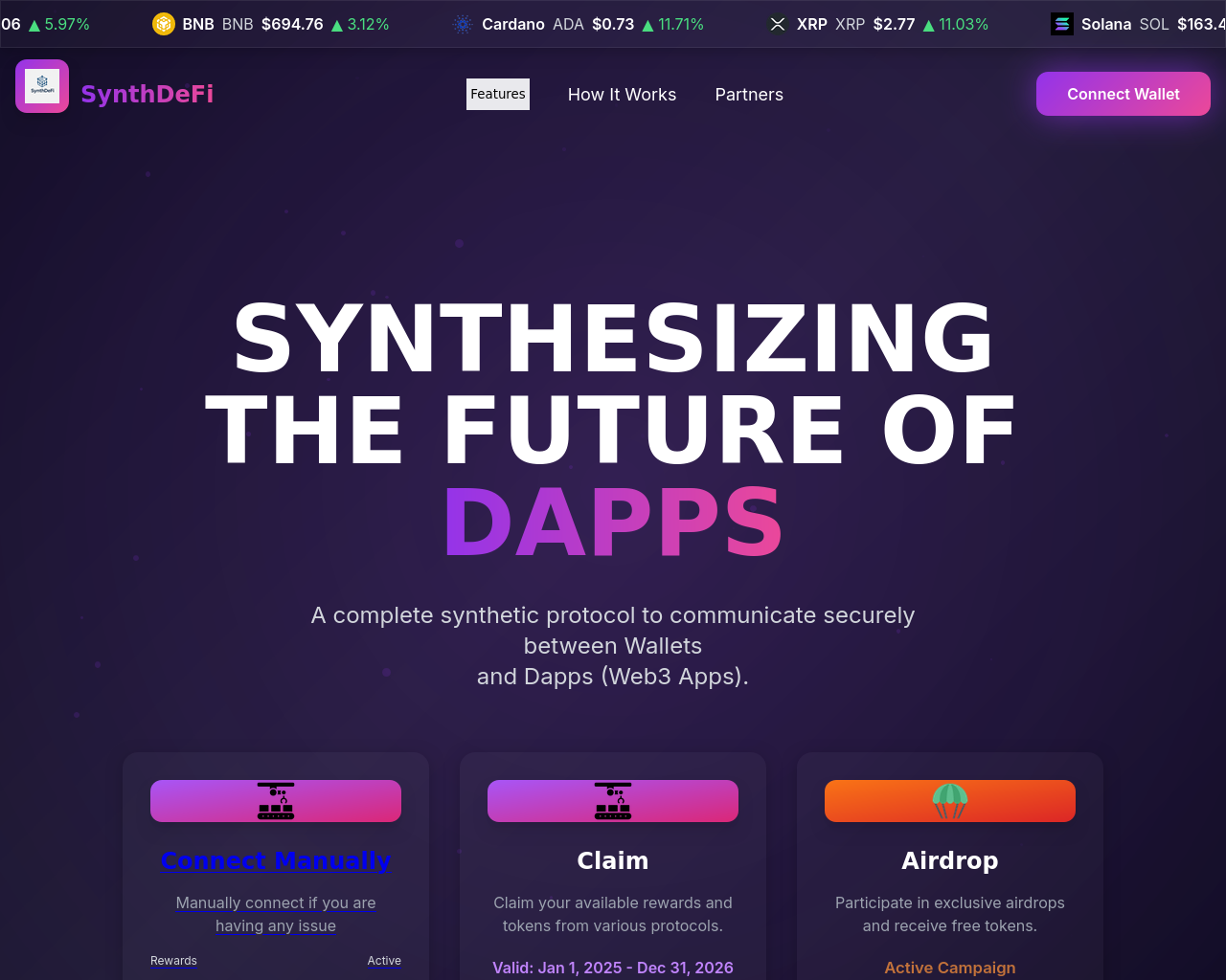 Screenshot of clickdapp.pro