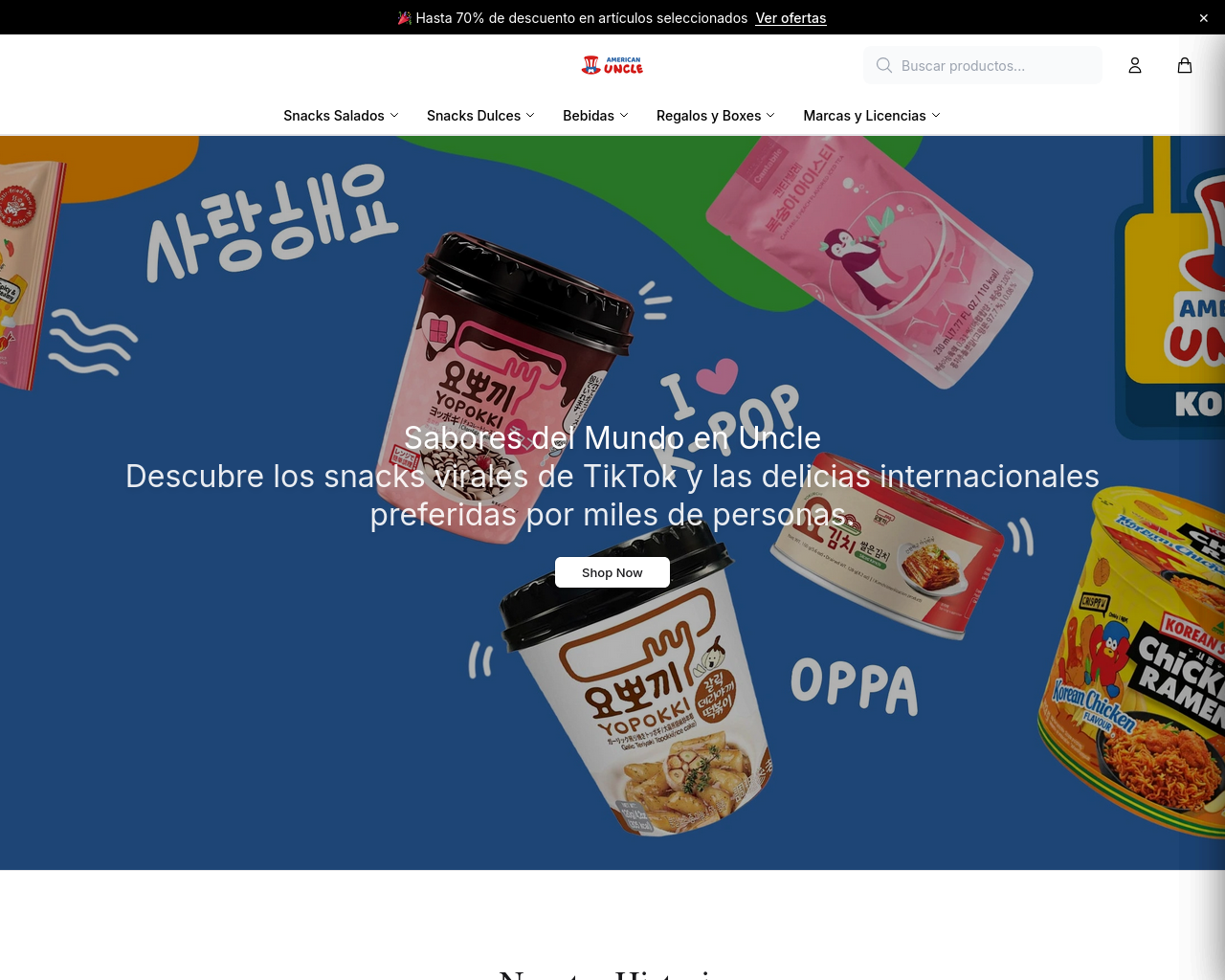 Screenshot of americanunclestore.shop