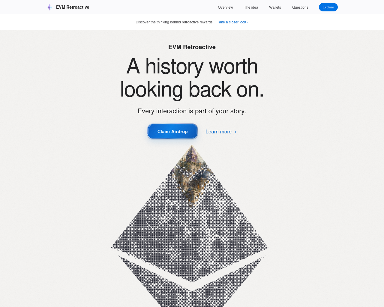 Capture d’écran de evmrewards.org