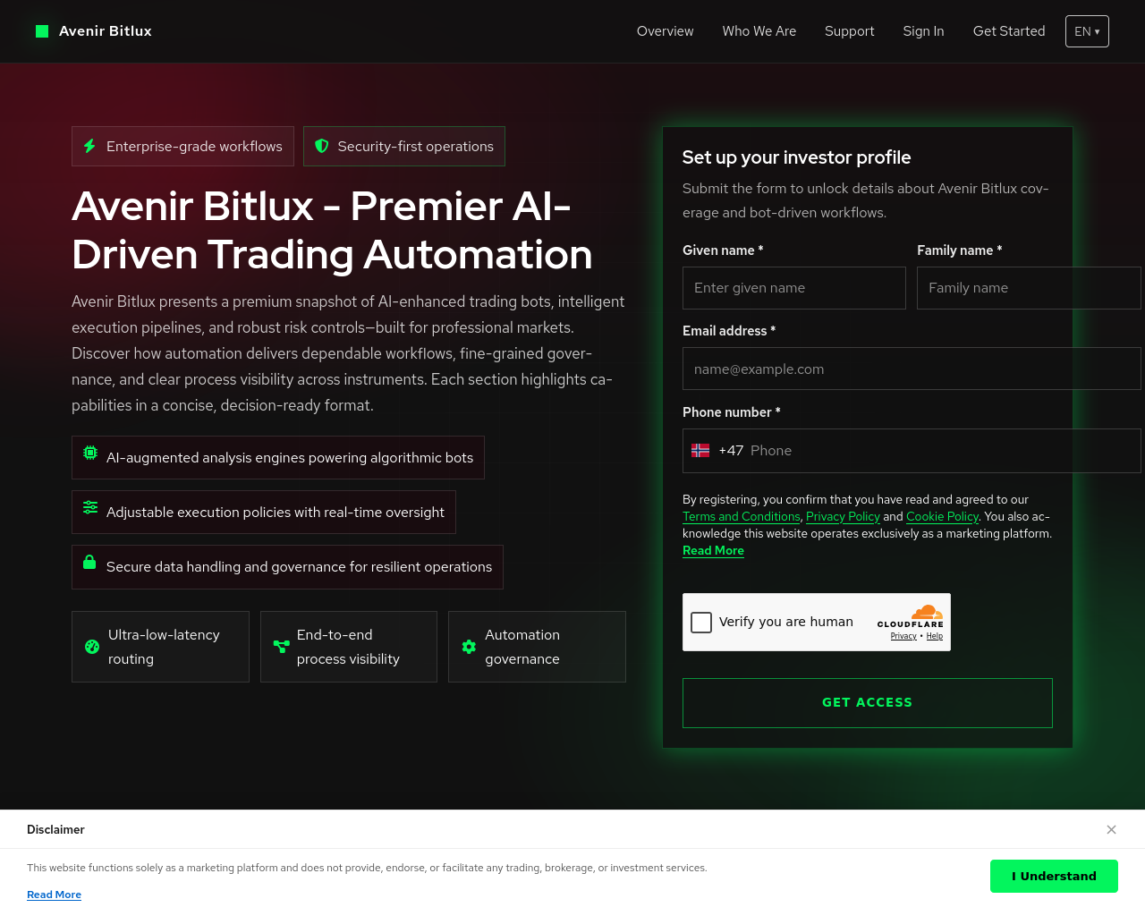 Screenshot of avenirbitlux-app.com