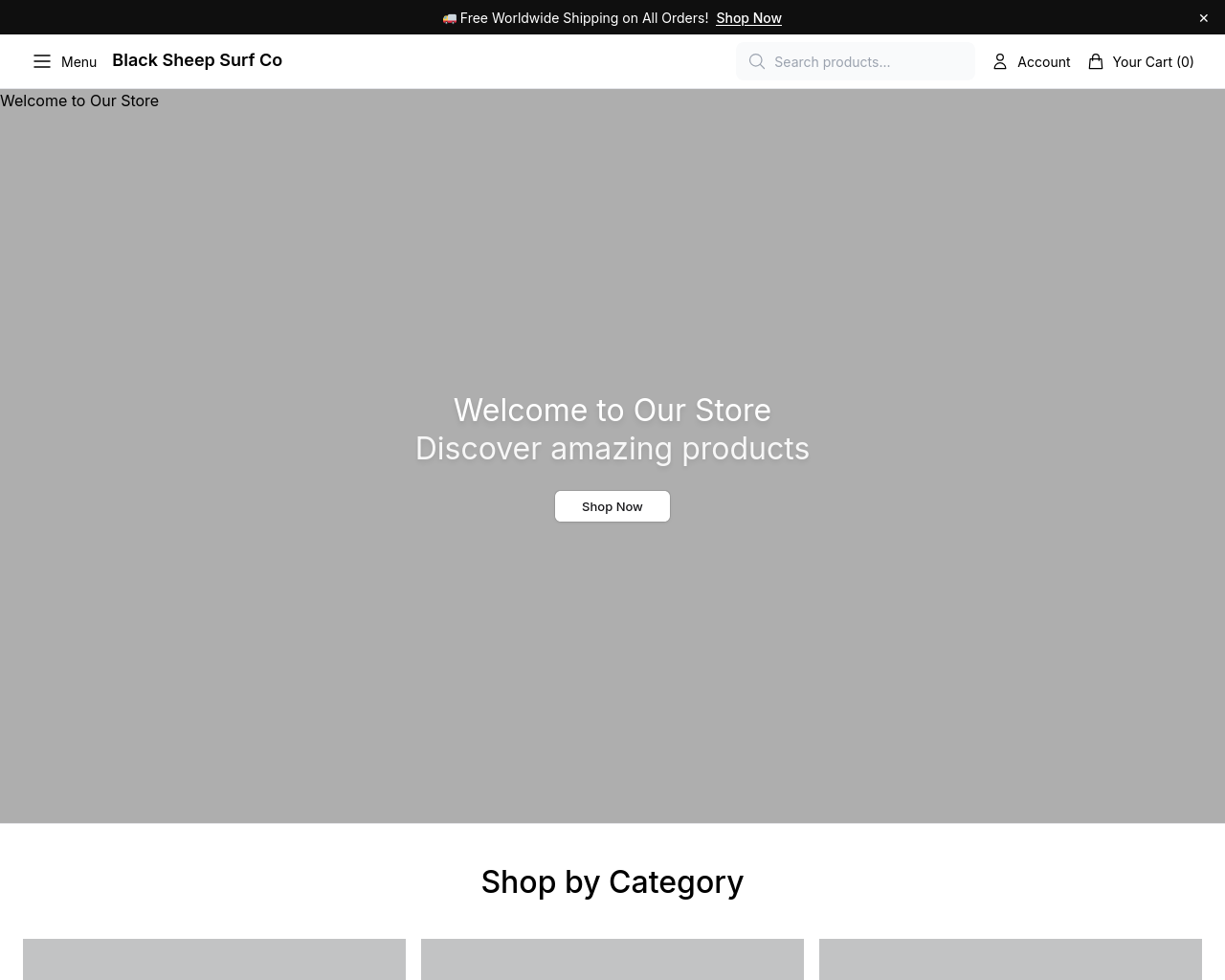 Screenshot of blacksheepsurf.shop