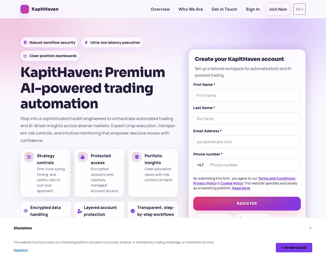 Screenshot of kapithaven.digital