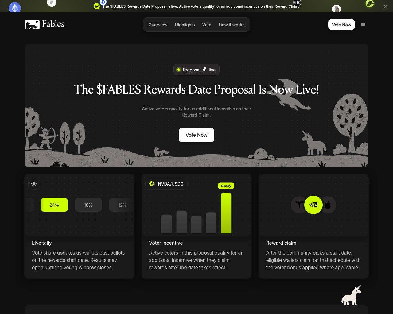 Screenshot of fables-proposals.xyz