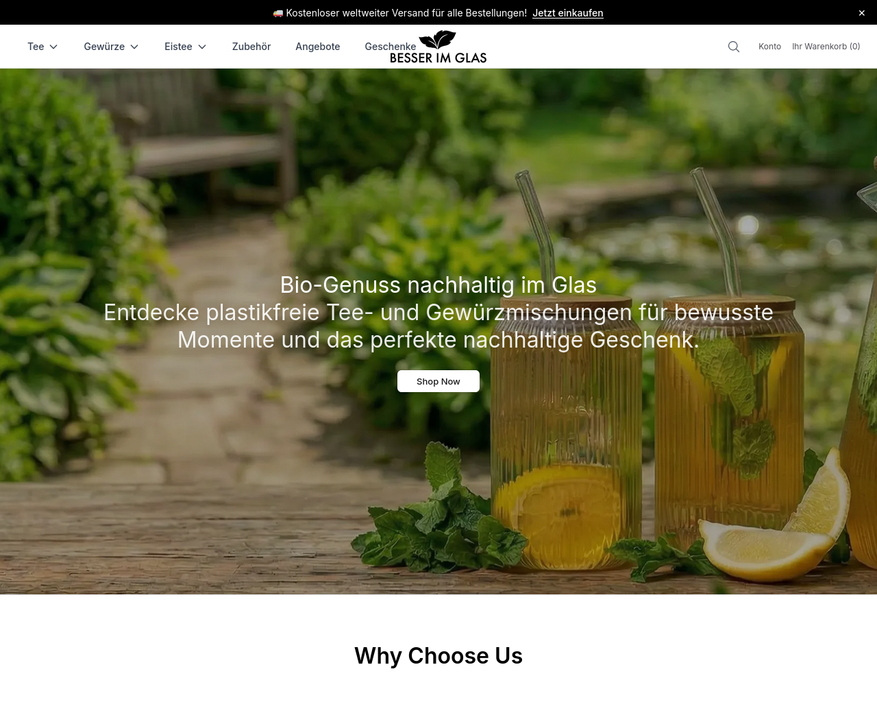 Screenshot of bessernow.shop