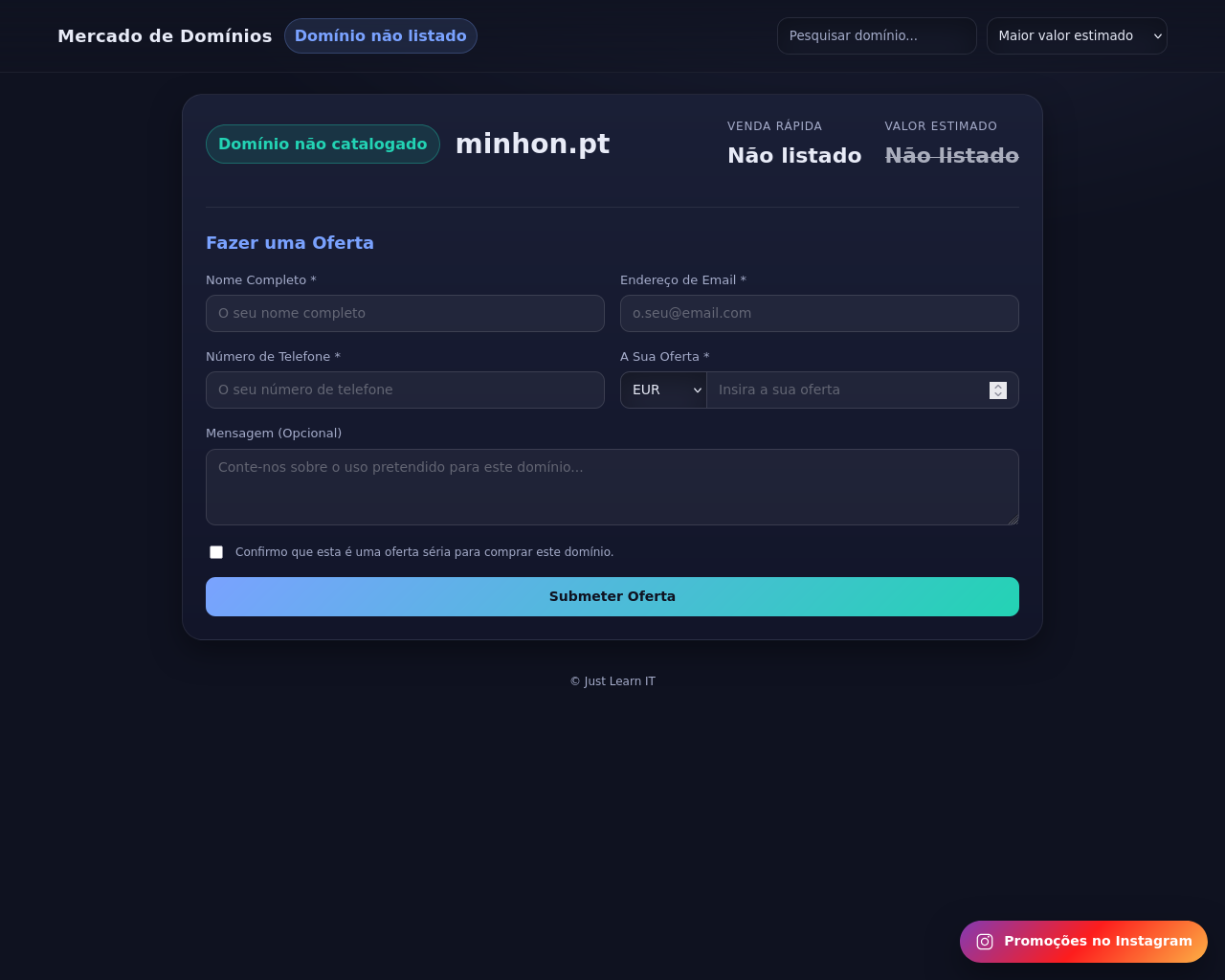 Screenshot of minhon.pt