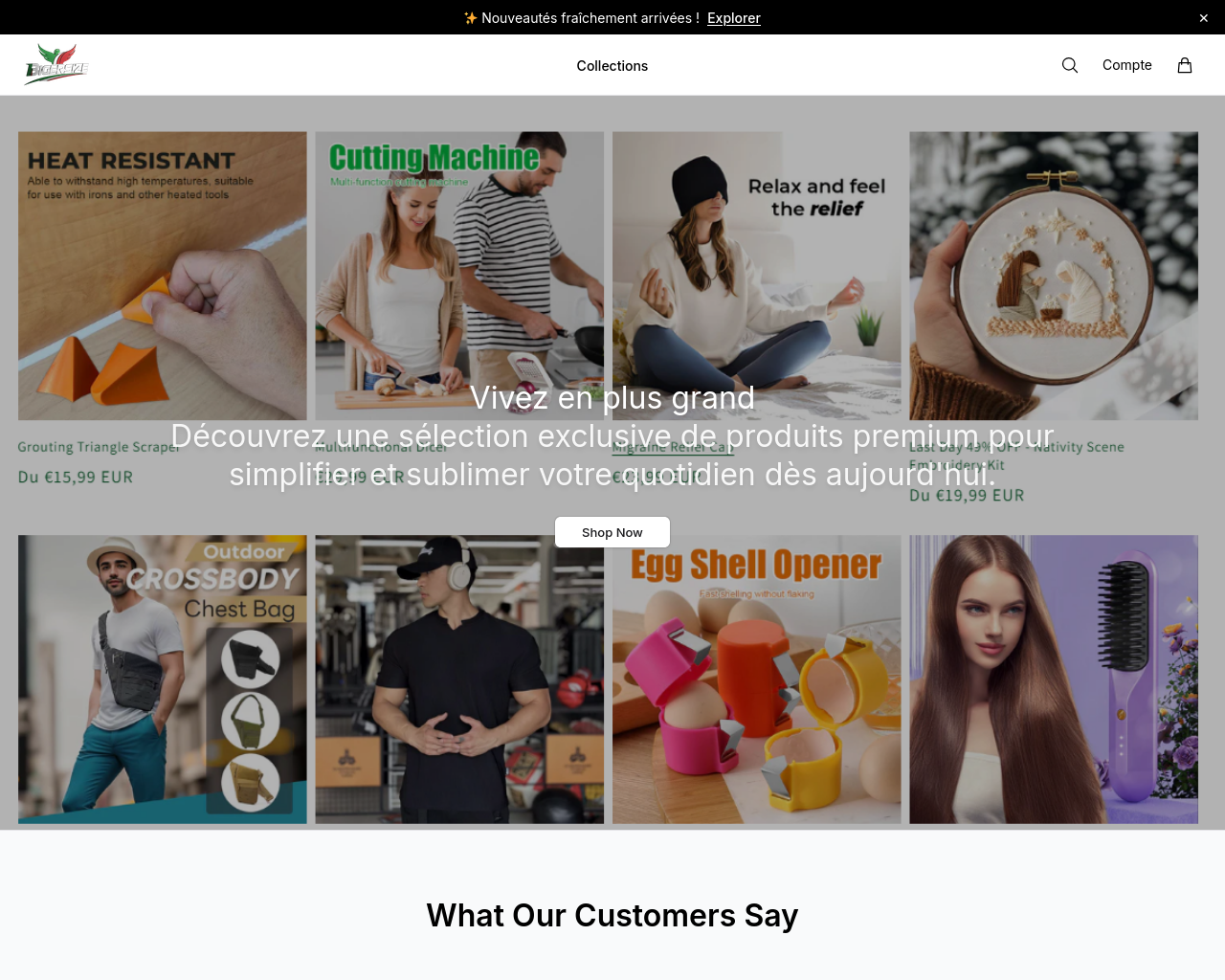 Снимок экрана bigersizestore.shop