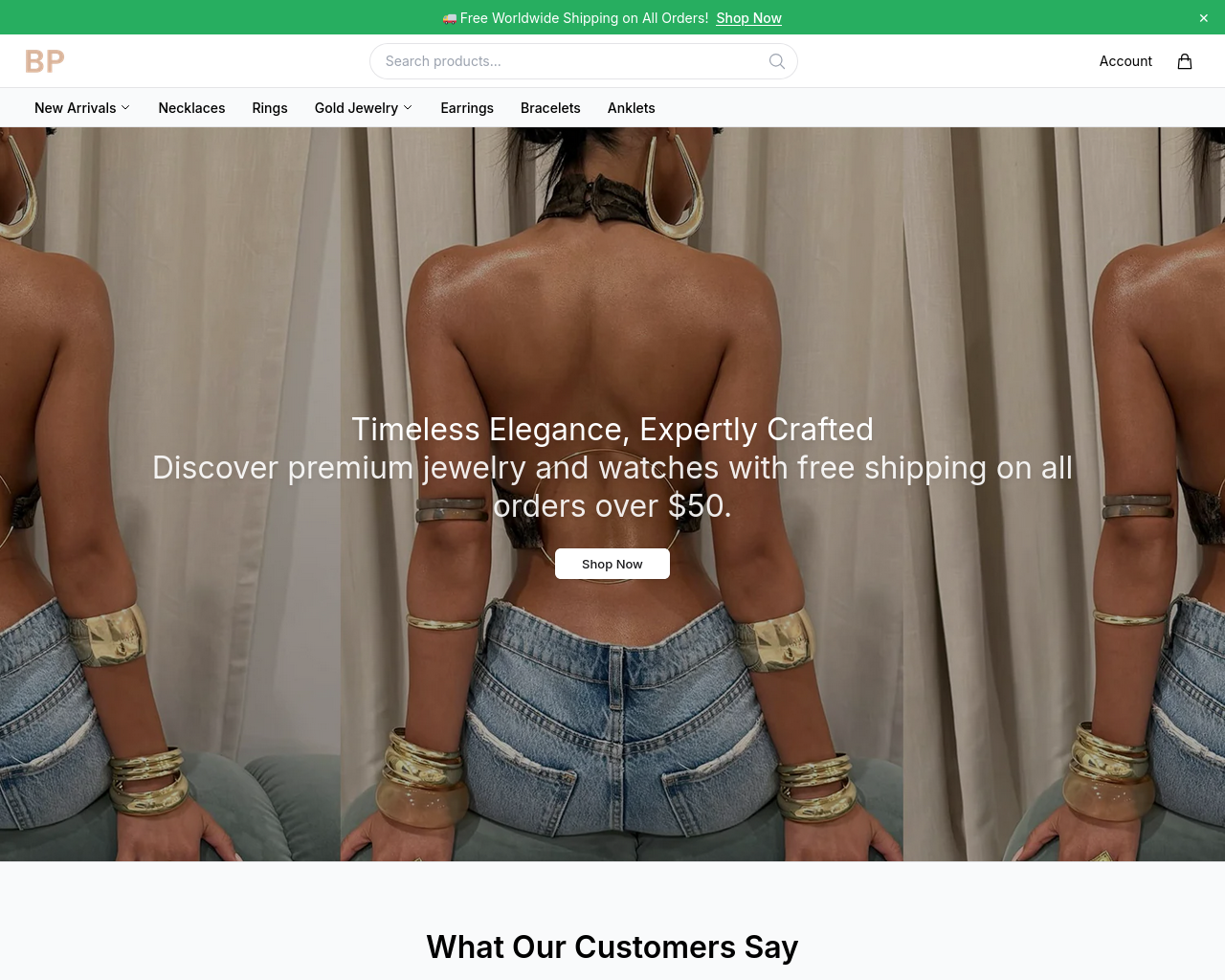 Screenshot of bernapecijewelry.shop