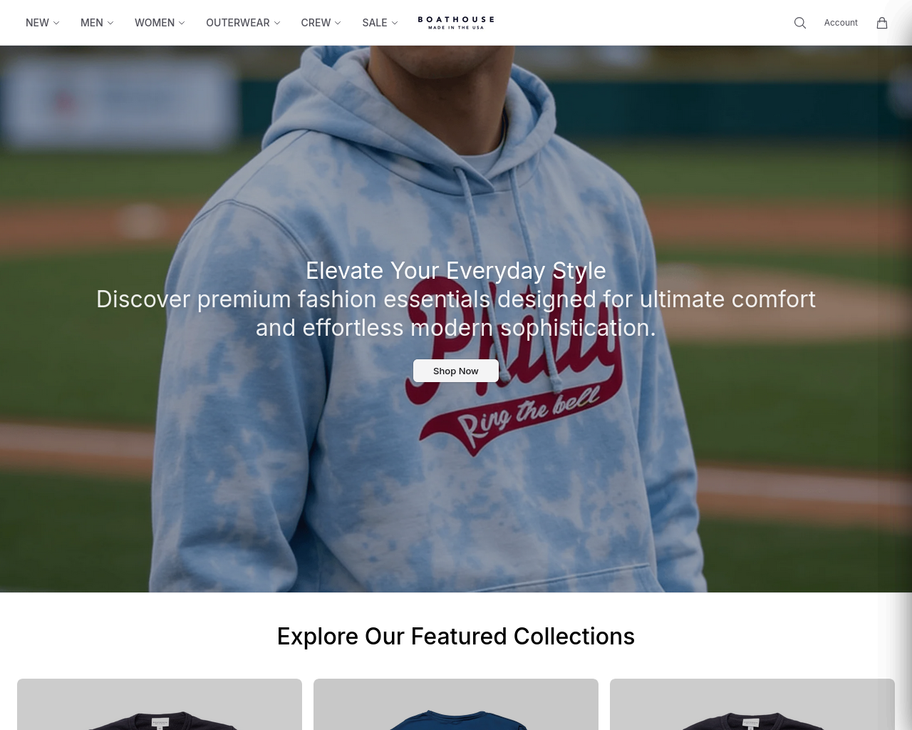 Screenshot of boathouseofficial.shop