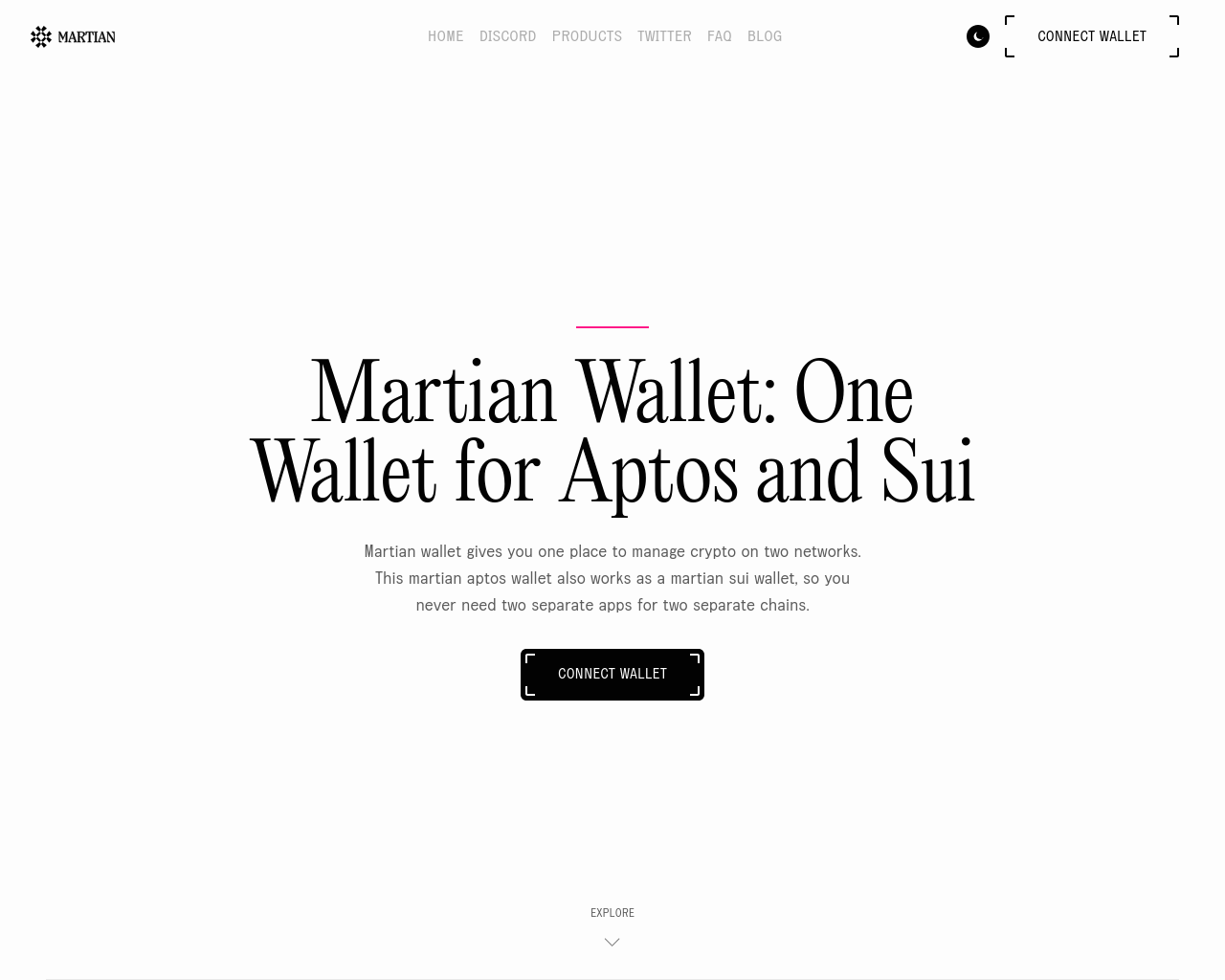 Screenshot of martianwallet.co