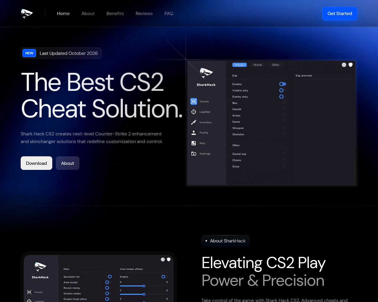 Screenshot of sharkhack.dev