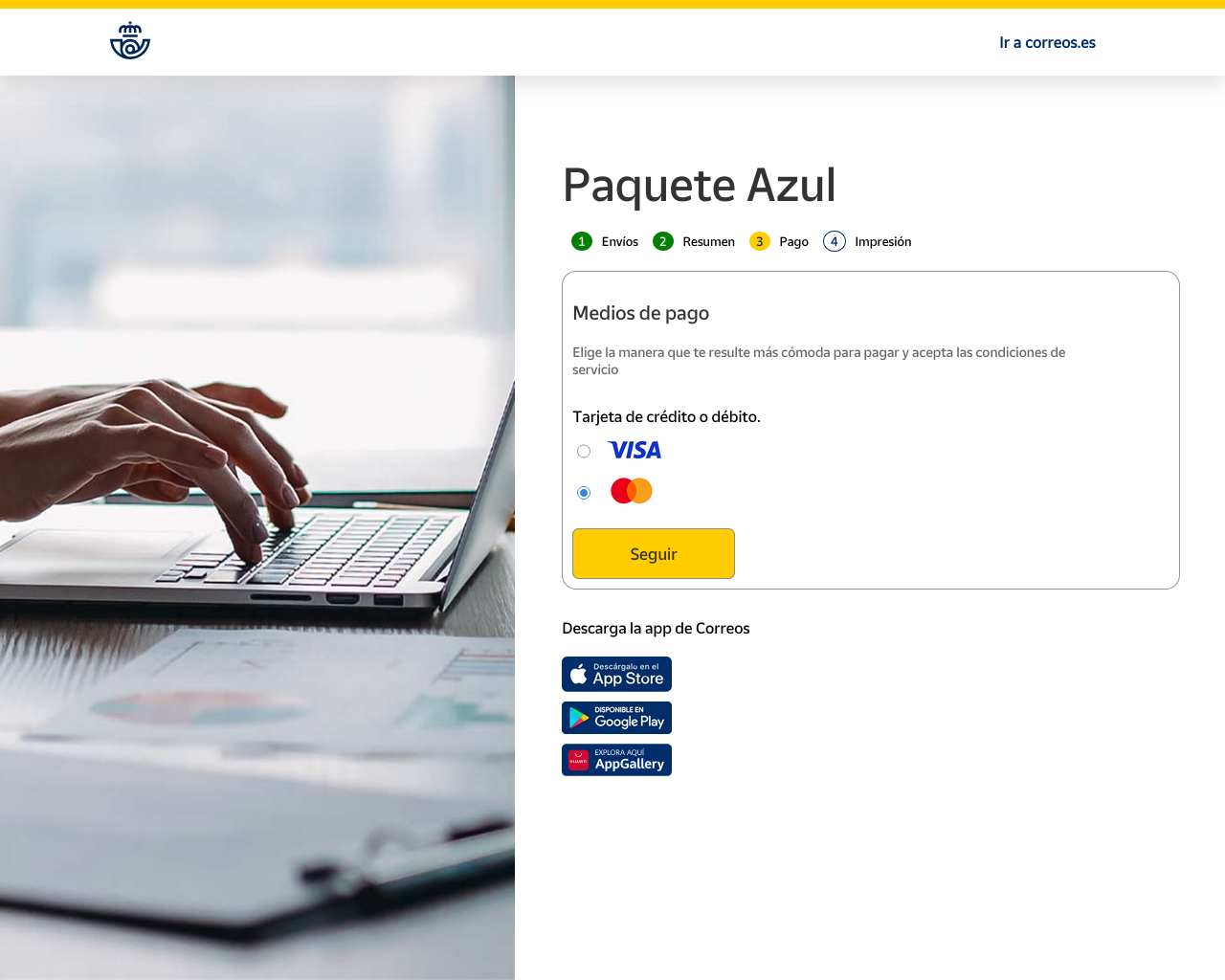 Screenshot of correos-entrega.naiwniak.pl