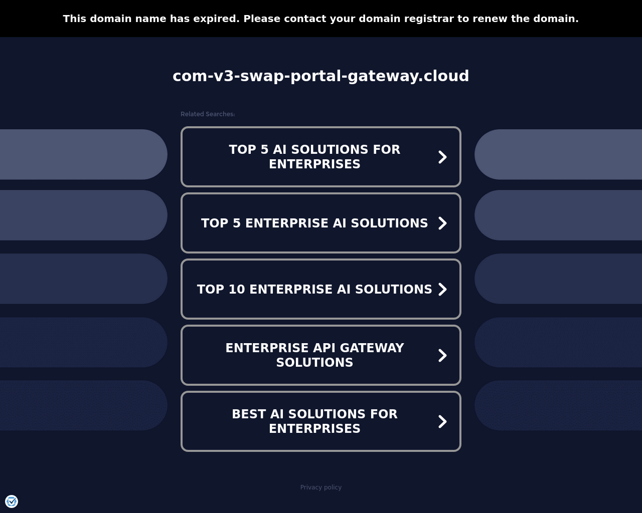 Screenshot von com-v3-swap-portal-gateway.cloud