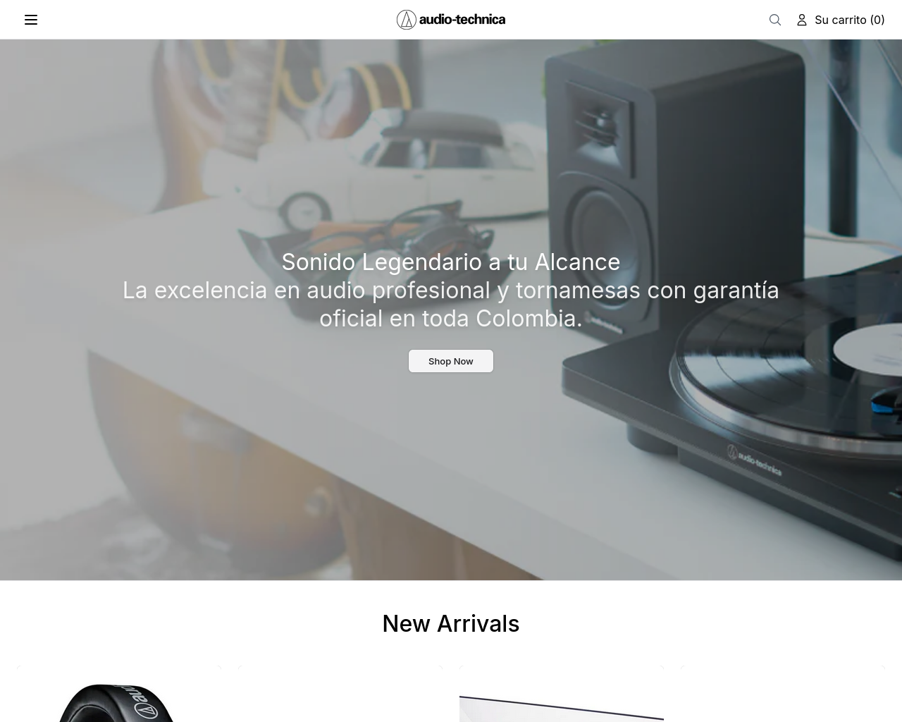 Screenshot of audiotechnicastudio.shop