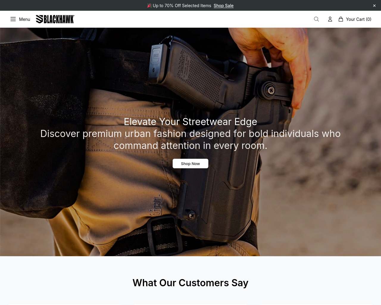 Tangkapan layar blackhawkshop.shop
