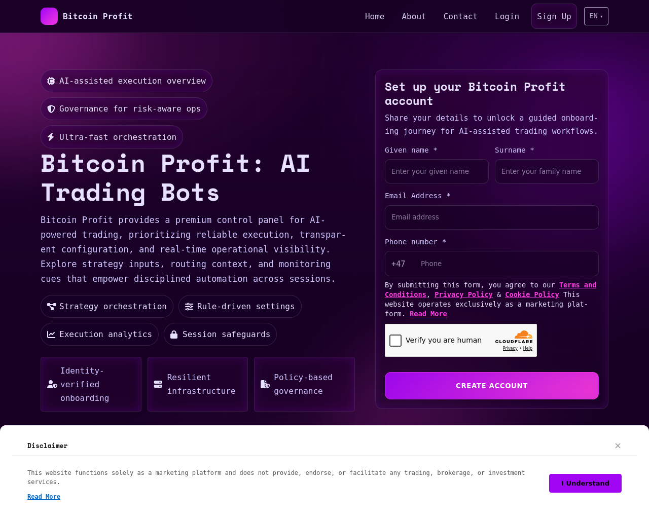 لقطة شاشة لـ bitcoinprofit.click