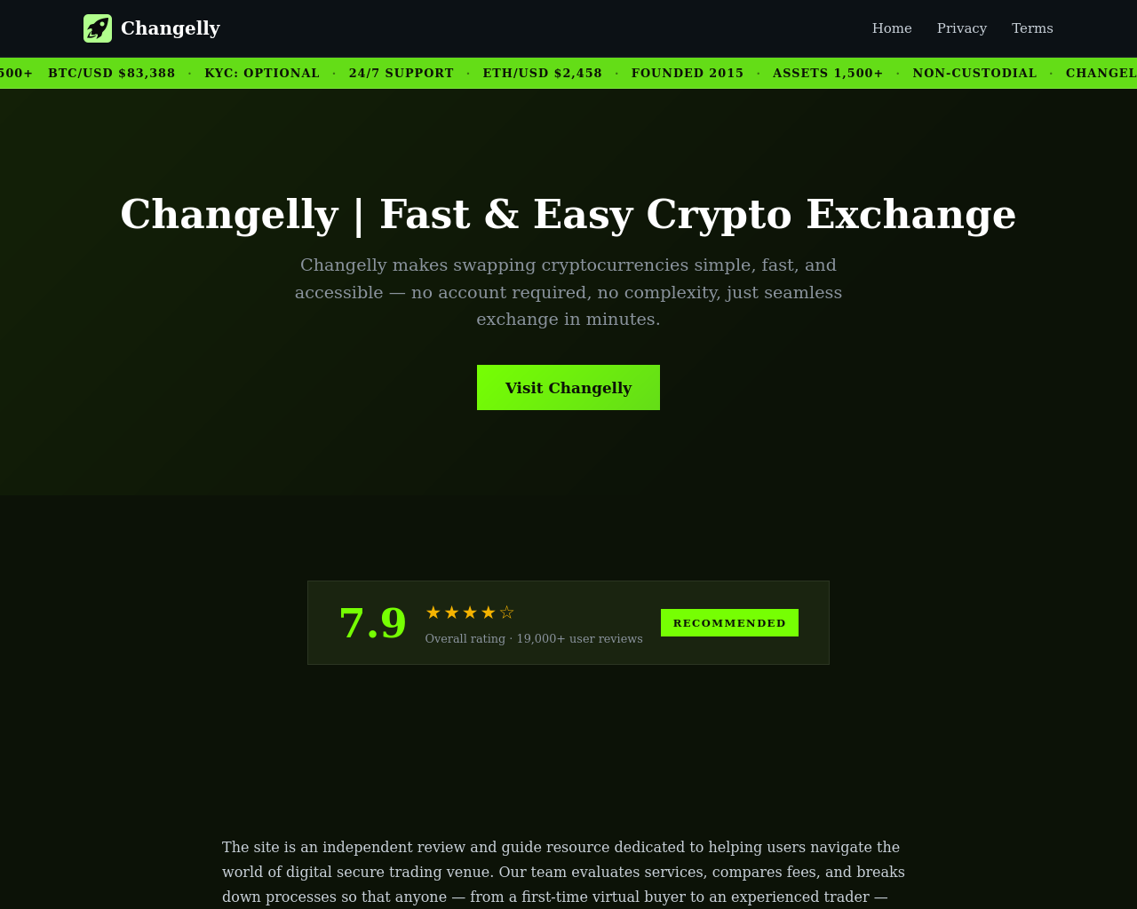 Screenshot von changelly-v2.icu